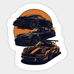 Porsche 911 GT3 Turbo Classic Car Sticker